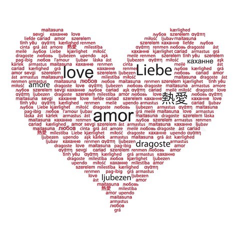 Love in different languages