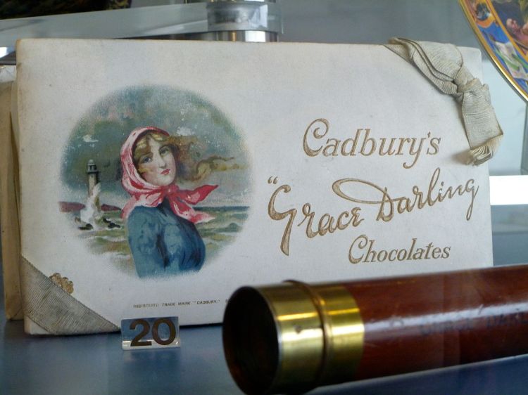 Cadburys commemorated Grace's heroism on their chocolate wrapping.