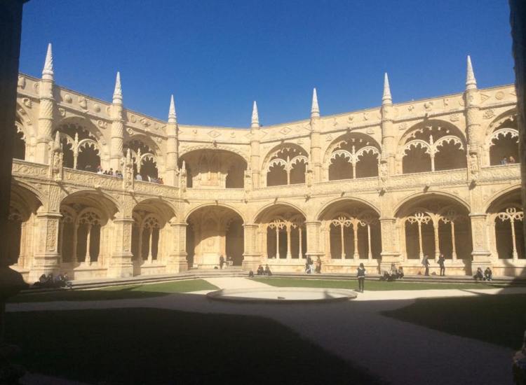 The cloisters at Jeronimos