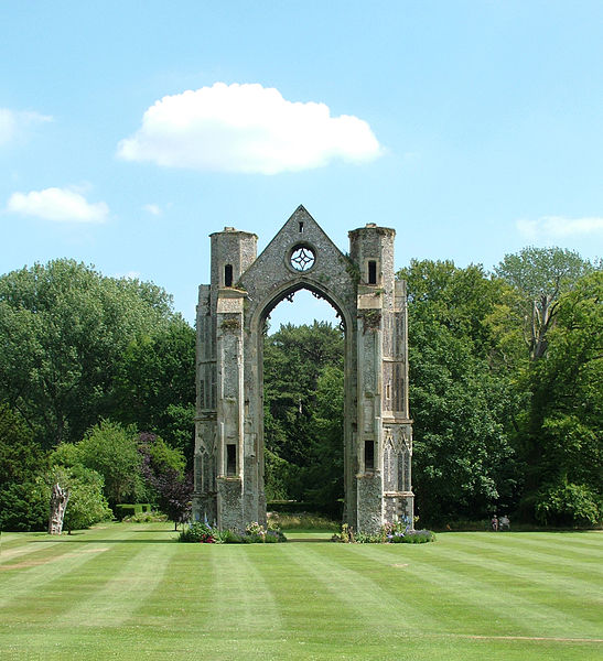 The ruined Archway of old Walsingham Abbey by David P Orman