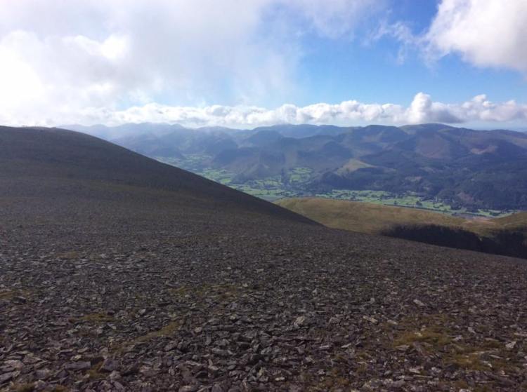 Part of the massive sub-artic summit of Skiddaw.