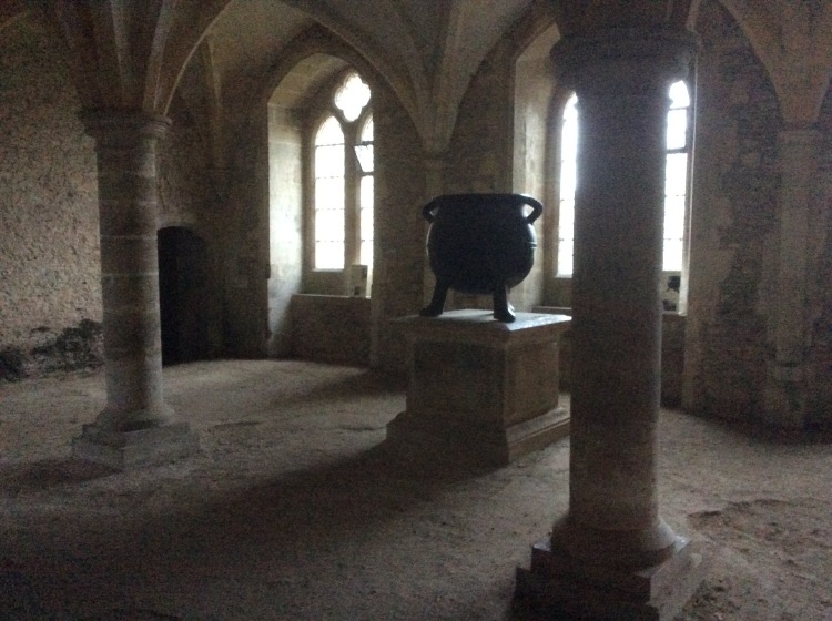 The Nuns of Lacock Abbey used to keep warm in the winter here and no doubt used their big cauldron.