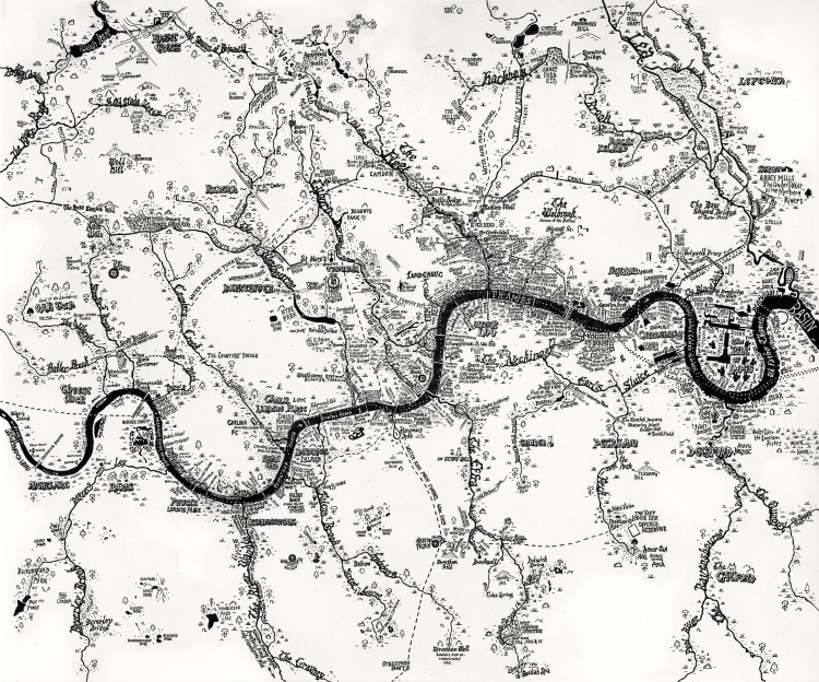 Excellent Rivers of London map by Stephen Walter