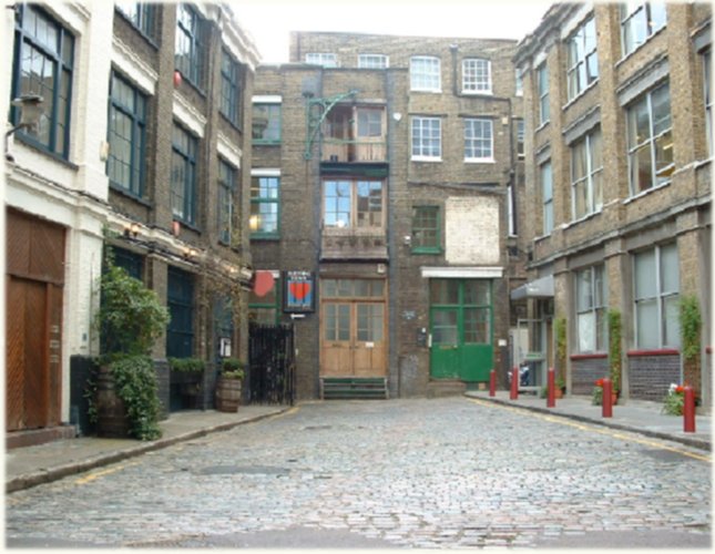 Bleeding Heart Yard a Dickensian location if ever there was one.