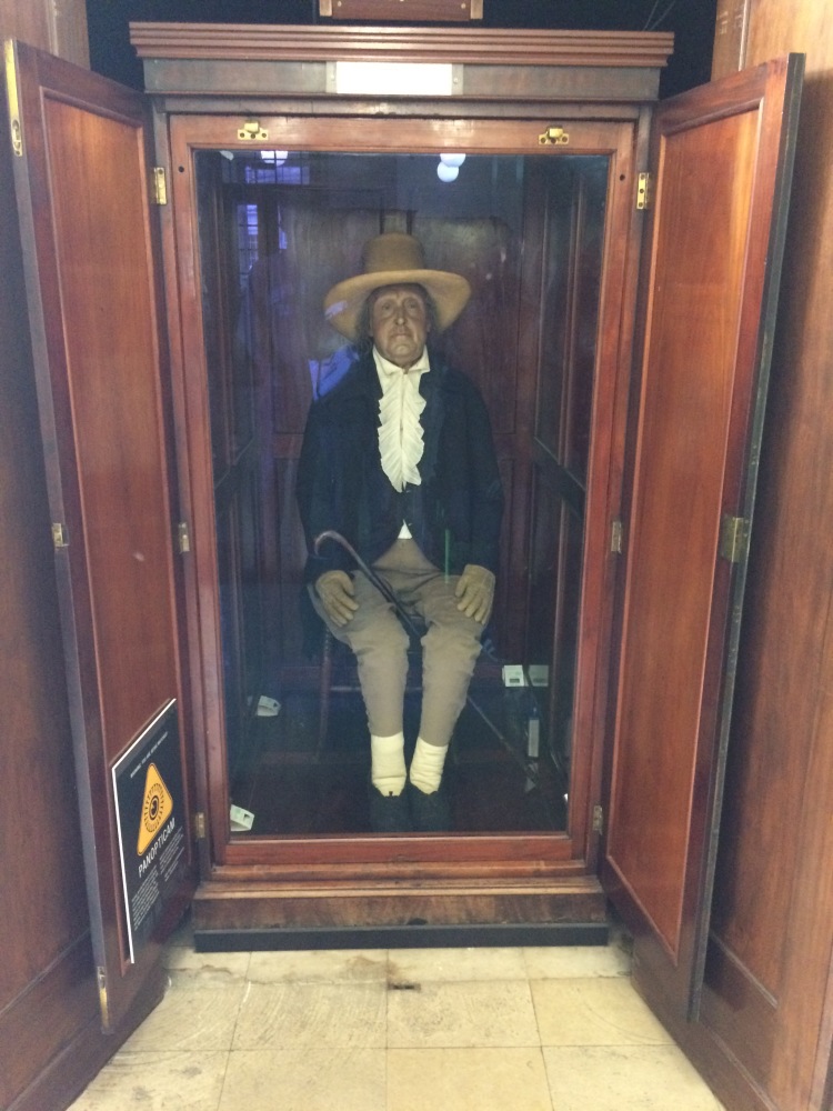 The preserved Auto-Icon of Jeremy Bentham