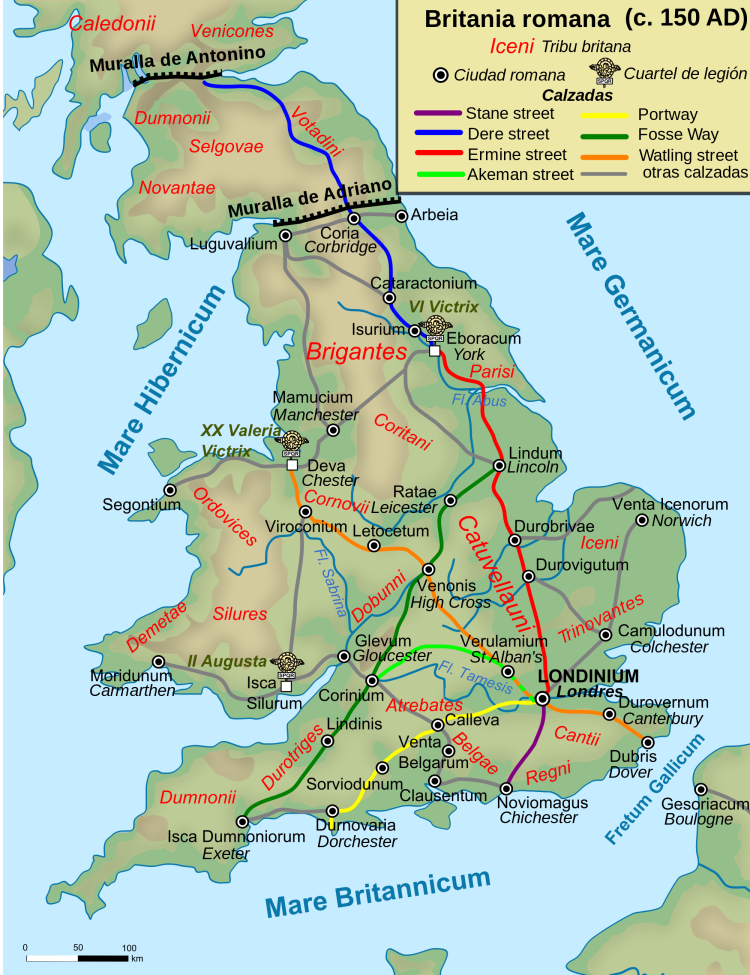 Roman Roads in Britannia 